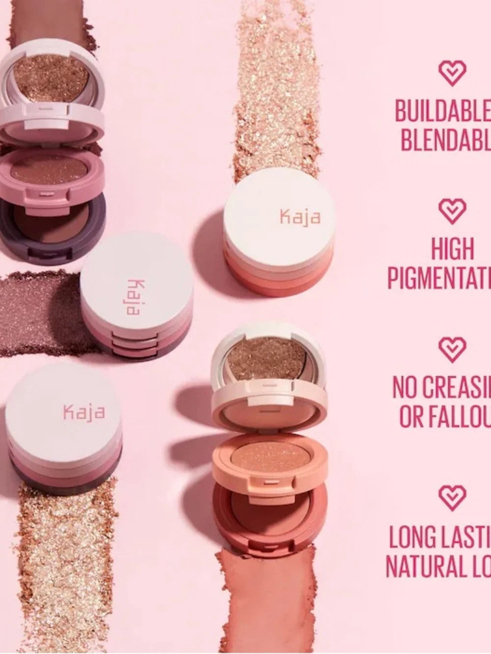 Kaja Eye Bento Bouncy Eyeshadow Trio - Peach Madeline